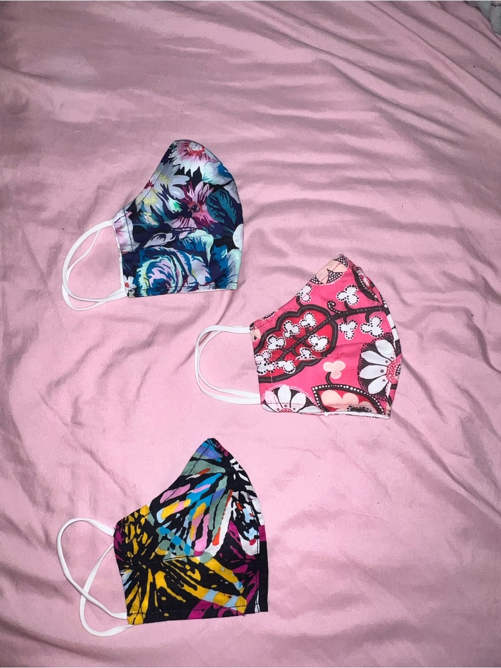 Nike Women's Multicolor Floral & Heart Pattern Face Masks (3 Pack)